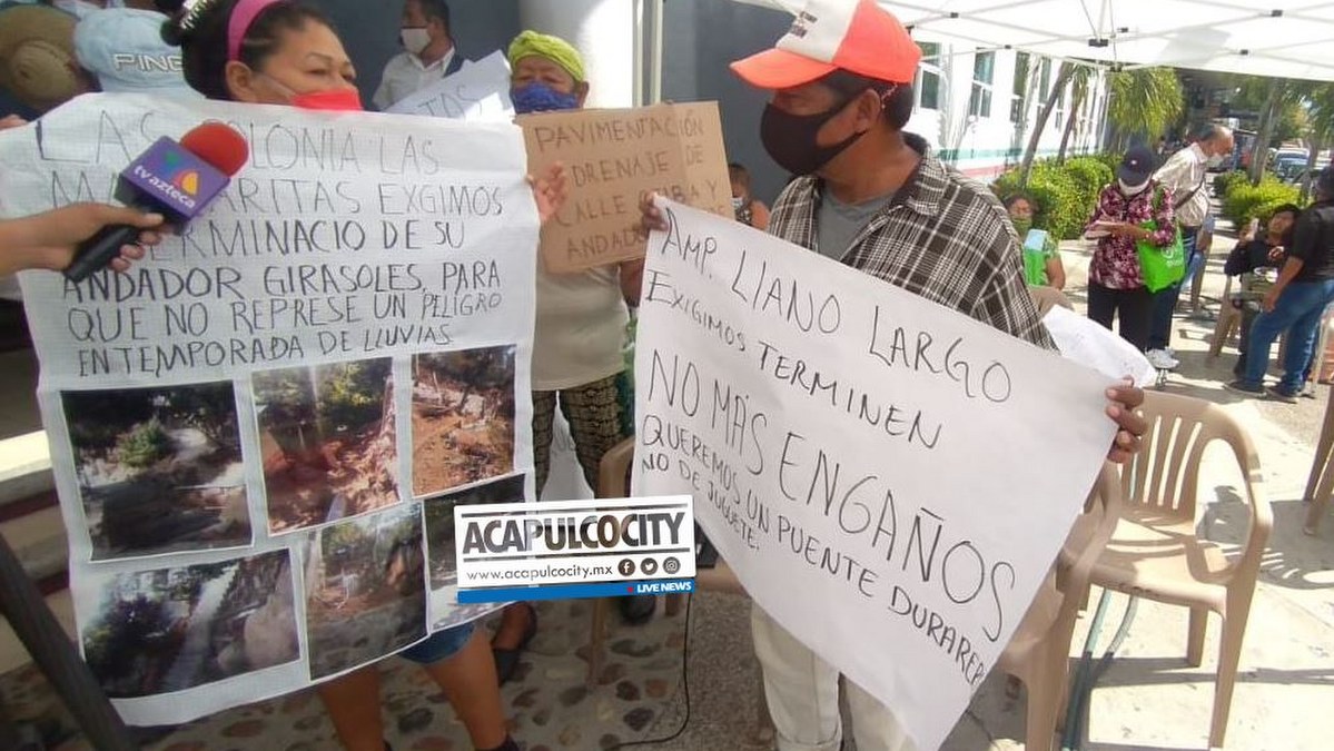 Toman el Palacio Federal por falta de agua en 80 colonias de Acapulco