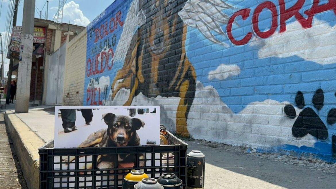 Crean mural en honor a “Scooby”, perrito asesinado en Tecámac