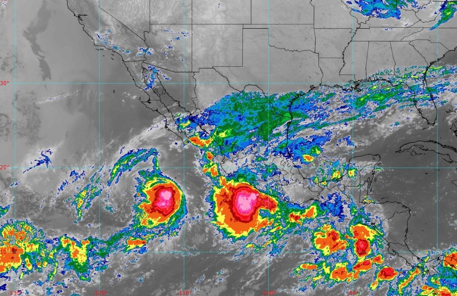 Persistirán lluvias en Acapulco; la depresión tropical número 16 se localiza al sursuroeste