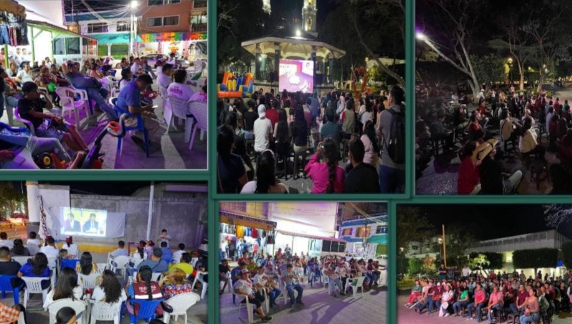 En Guerrero, miles de mexicanos apoyan a Claudia Sheinbaum durante el primer debate presidencial