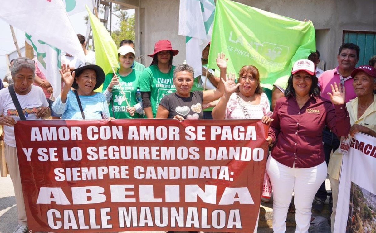 Respaldo total de colonia Hermenegildo Galeana a Abelina López Rodríguez