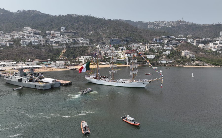 Zarpa el Buque Escuela Cuauhtémoc; visitará 3 continentes, 13 puertos en 10 naciones