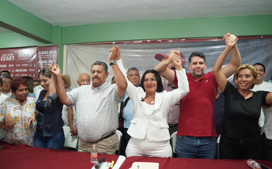 Abelina López Rodríguez es la virtual ganadora; llama a sus adversarios a la unidad