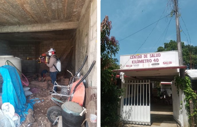 Realizan trabajos de fumigación en el Kilómetro 40