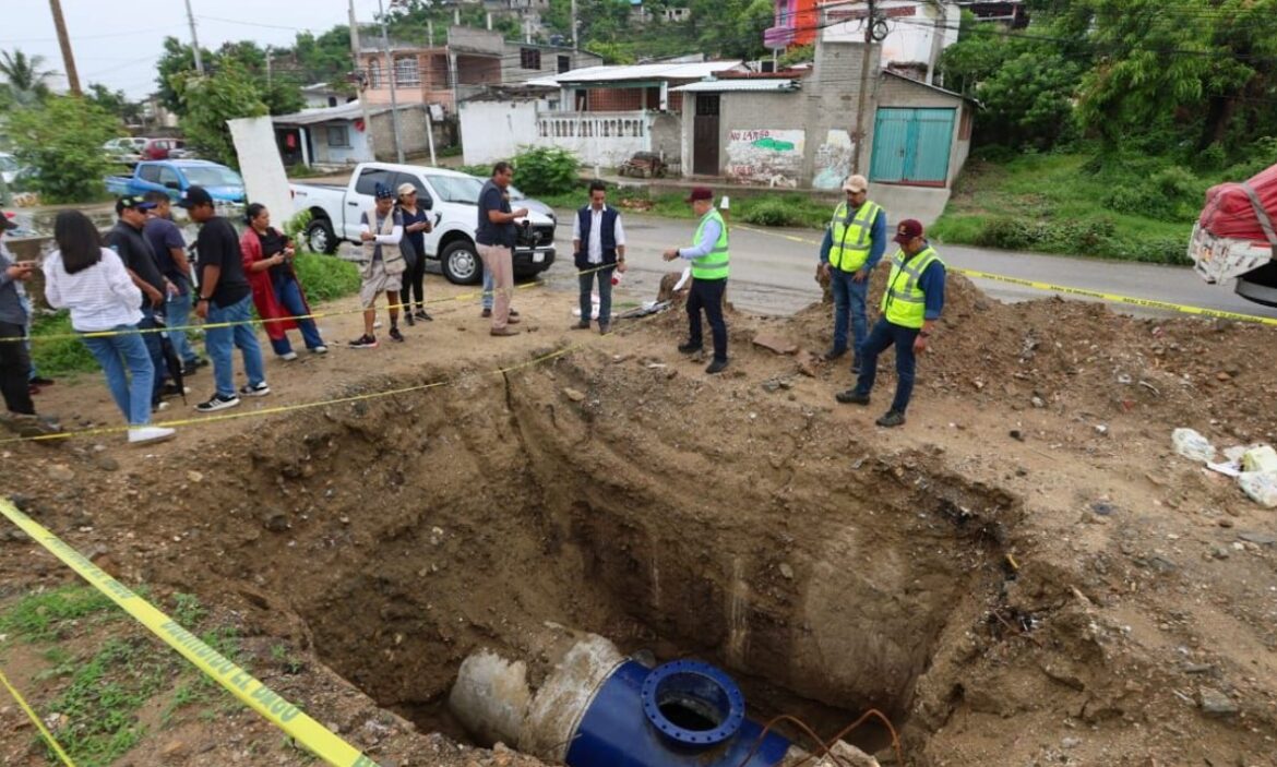 Gobierno del Estado y Federal trabajan en rehabilitación de sistemas de agua en Acapulco, se invierten más de 139 MDP