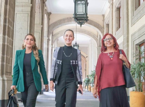 La gobernadora Evelyn Salgado se reúne con AMLO y Claudia Sheinbaum para evaluar avances del programa IMSS Bienestar