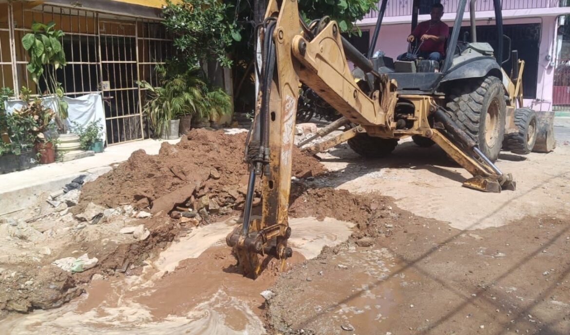 Redobla CAPAMA reparación de fugas de agua potable