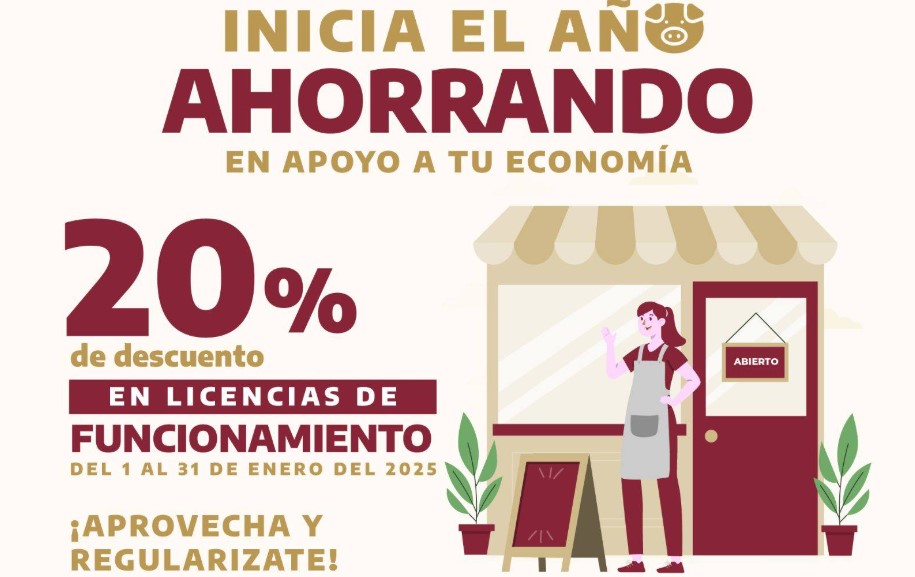 Ofrece Gobierno Municipal descuentos en predial y licencias de funcionamiento