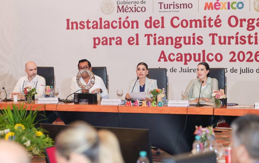 La gobernadora Evelyn Salgado y la secretaria de Turismo federal Josefina Rodríguez, instalaron el Comité Organizador del Tianguis Turístico México Acapulco 2026